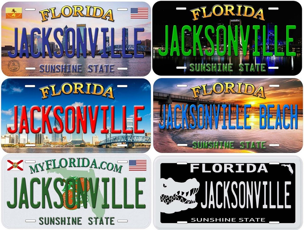 Jacksonville Florida Novelty Car License Plate