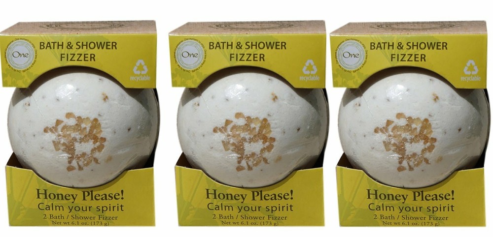Bath Bomb and Fizzer (3 Pack) (Honey)