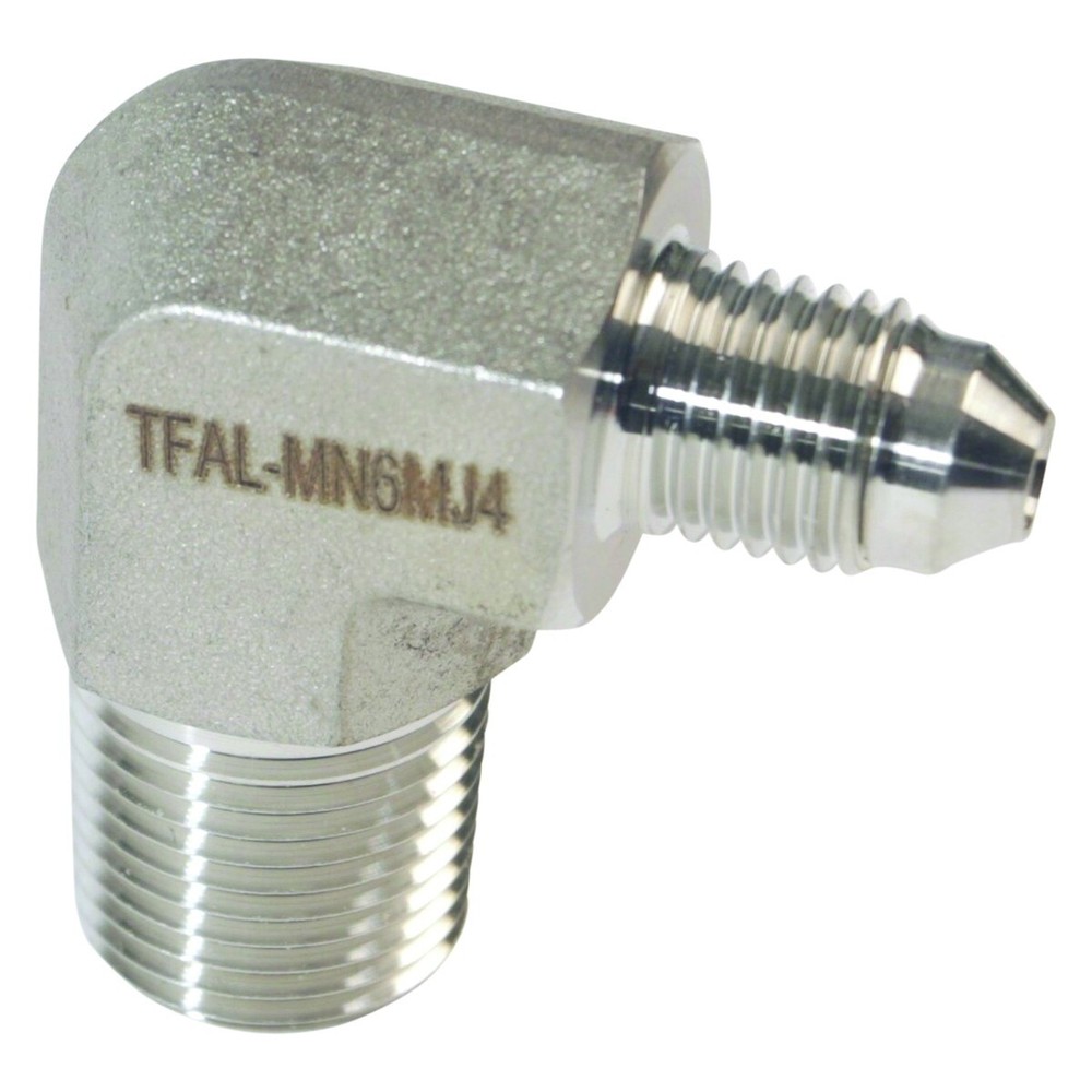 Threaded Adapting Elbow | MNPT 3/8 in. x MJIC 1/4 in. - SS316