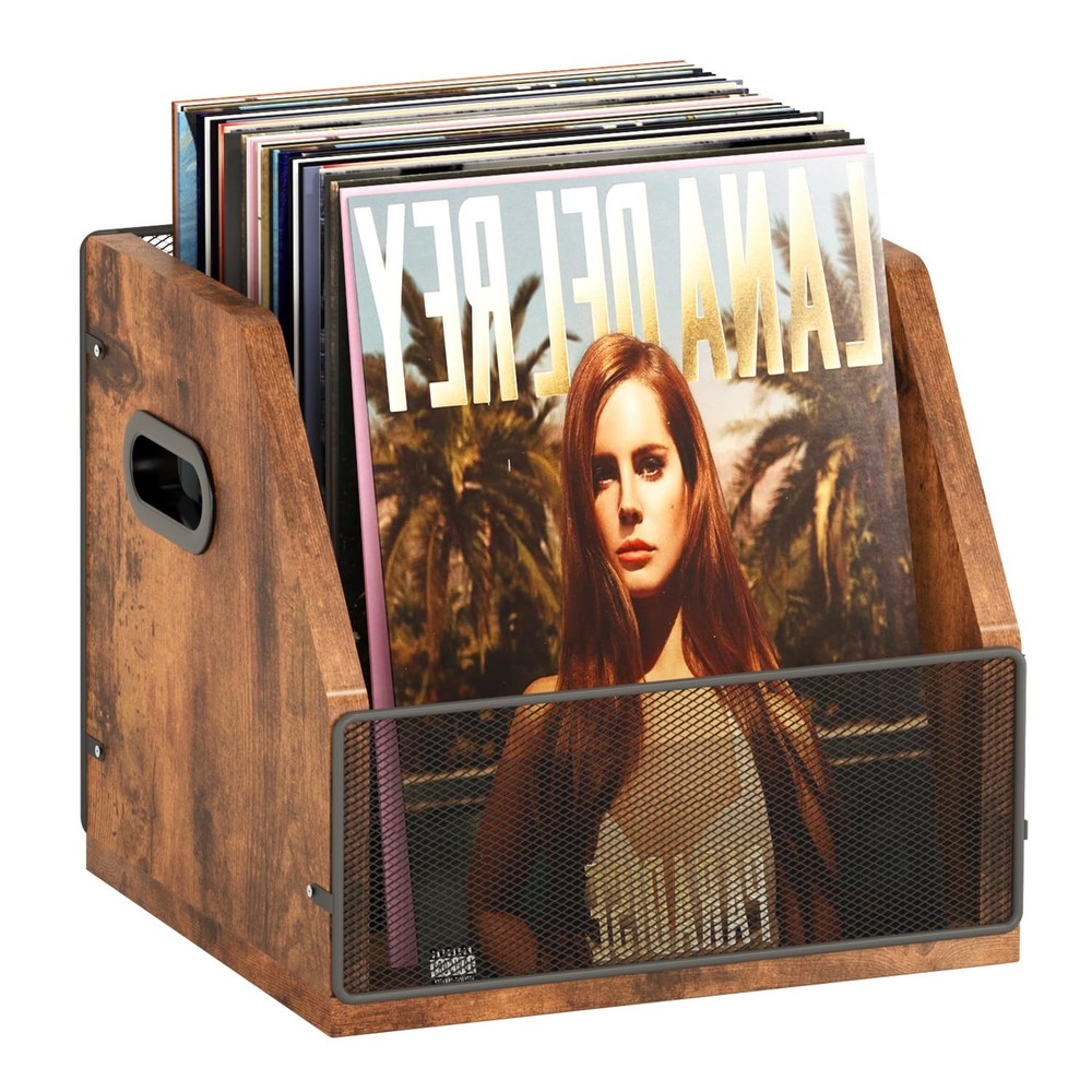 Homeiju Vinyl Record Rustic Brown Black (1 Pack), and