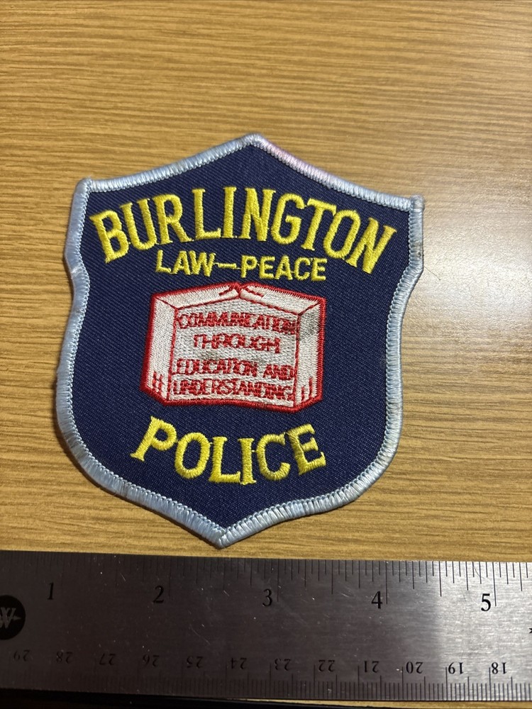 Burlington Massachusetts Police Patch used