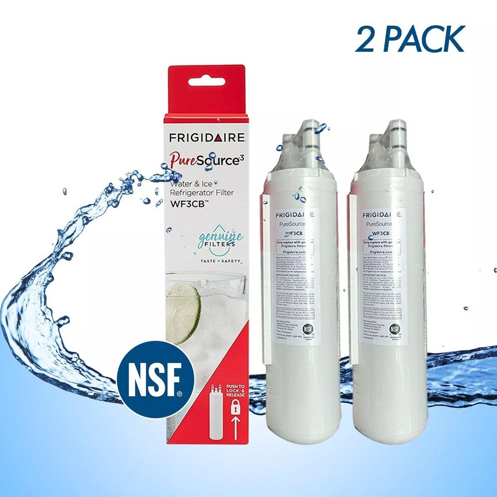 2 Pack Frigidaire WF3CB Pure Source 3 Water & Ice Refrigerator Filter Sealed New