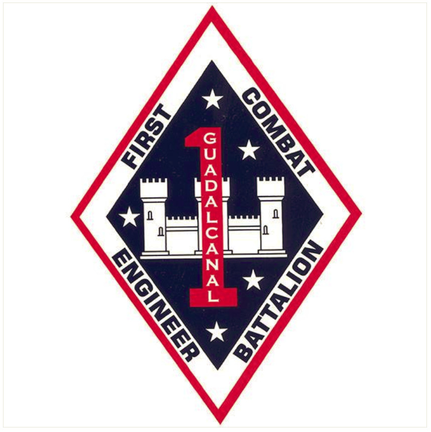 Vanguard DECAL: FIRST COMBAT ENGINEER BATTALION