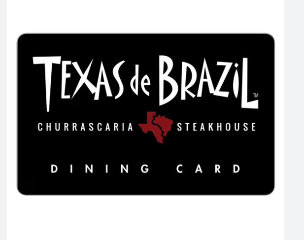 $50 Texas de Brazil Gift Cards CERTIFICATE