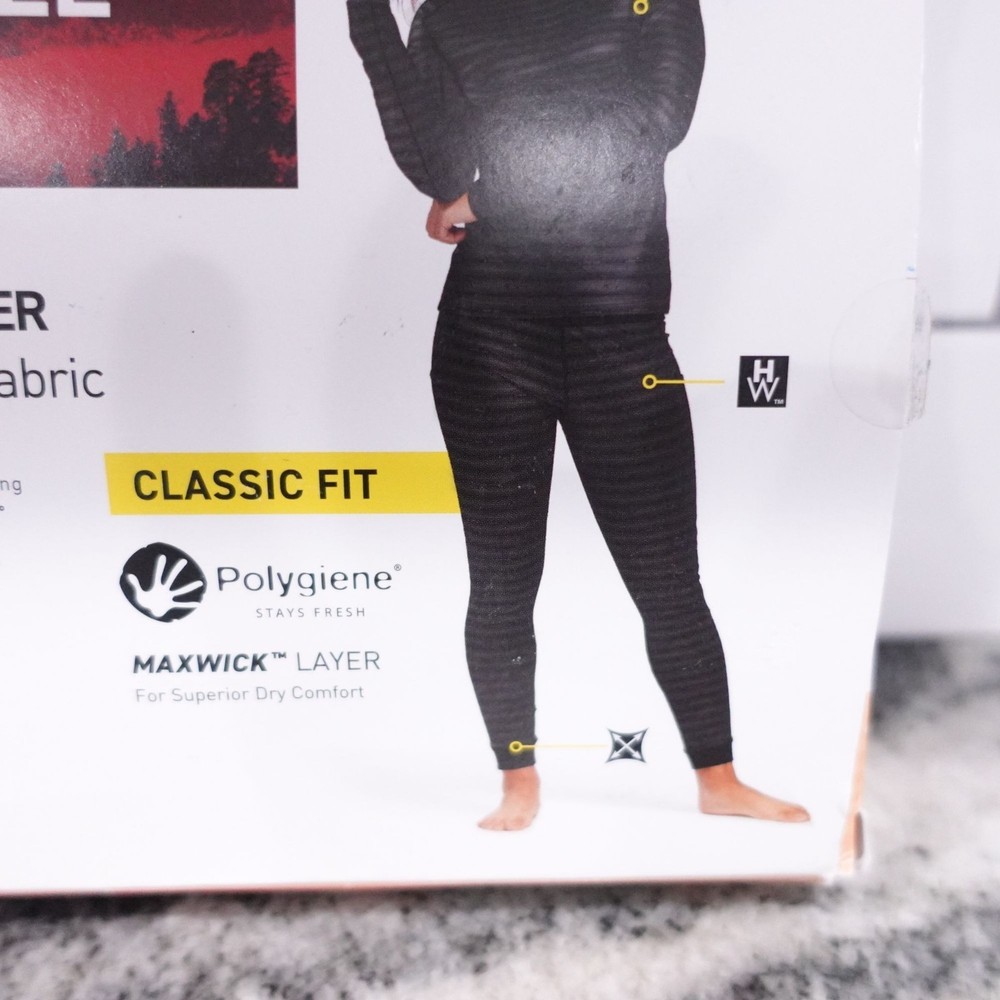 NIB Seirus Women's Heatwave Performance Base Layer Bottom Carbon Size XL