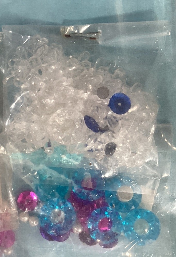 Vintage Merri Mac Sequined Snowflake Pac NOS Craft Kit Read
