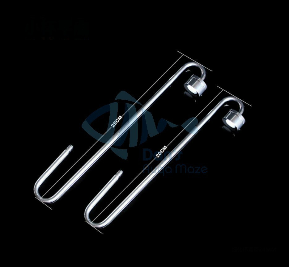 MuFan Aquarium Stainless Steel CO2 Diffuser U Shaped Tube Diffuser Replacement