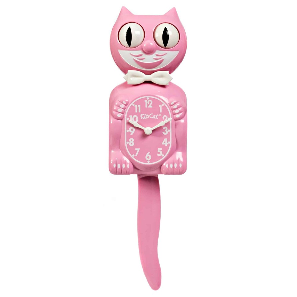 RETIRED Pink Satin Full Sized Kit-Cat Klock kat clock