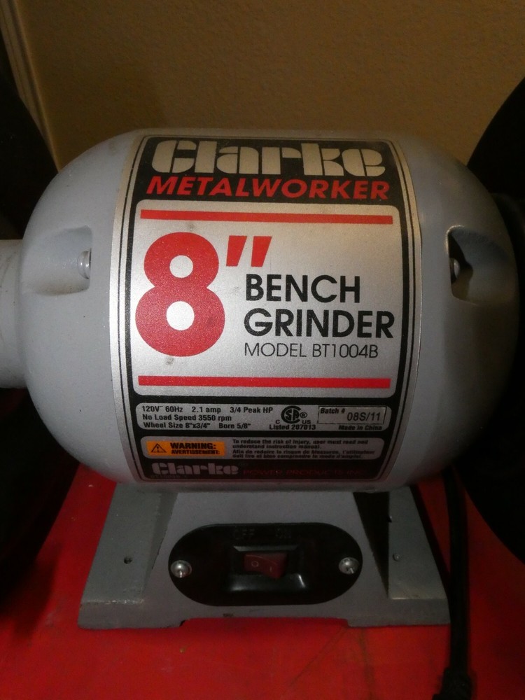 Clarke Metal Worker 8" Bench Grinder Model BT1004B
