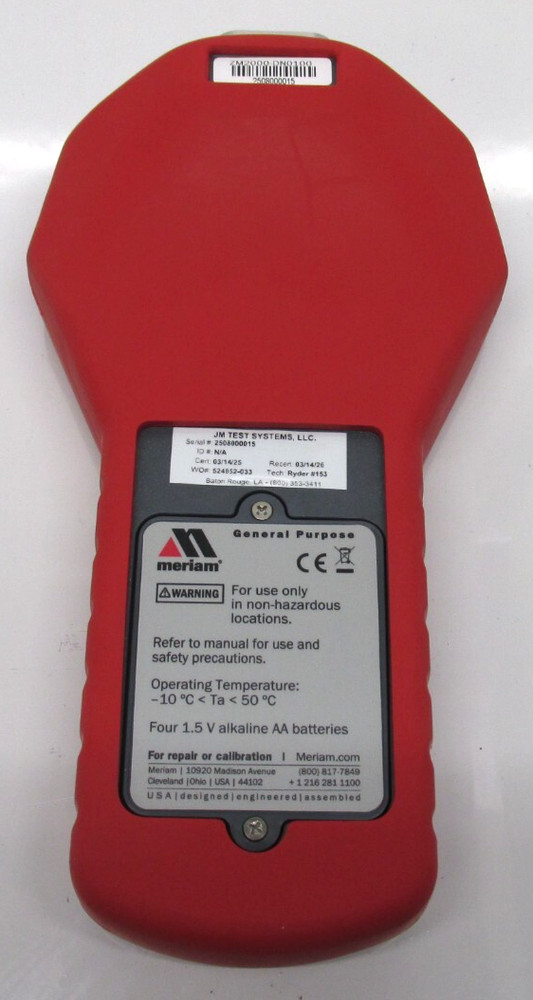 Meriam ZM2000-DN0100 Smart Manometer (New-Open Box) BR