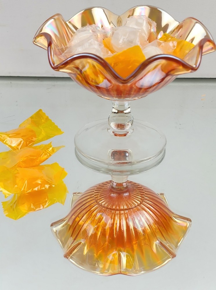 Carnival Glass Candy Dish