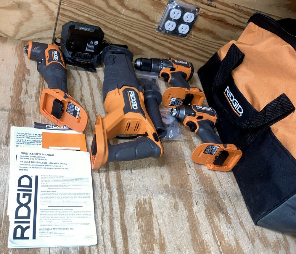 Rigid Tool Kit Multiple Tools ( No Batteries)