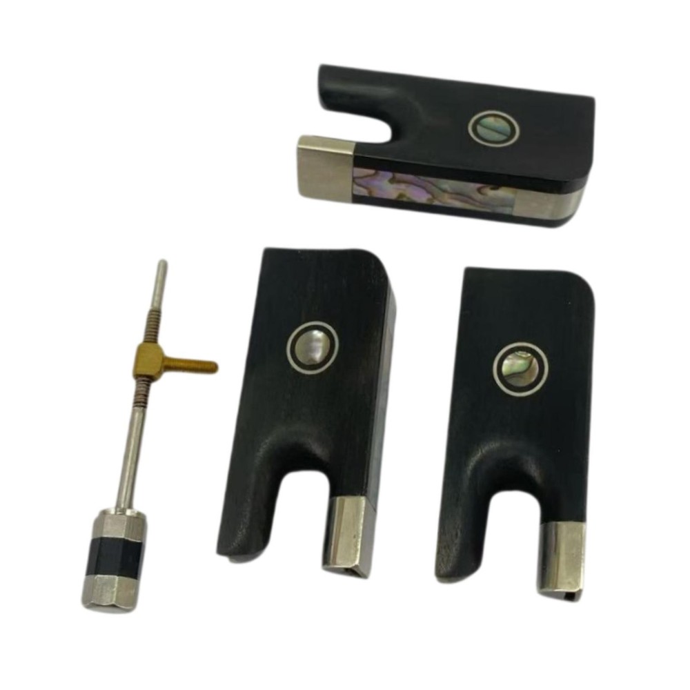 Cello Bow Frog Set Practicing Ebony Comfortable Grip DIY Cello Accessories