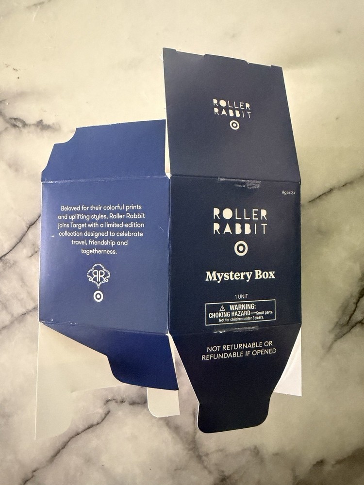Roller Rabbit Target Mystery Box - Rare enamel Key chain- Flower