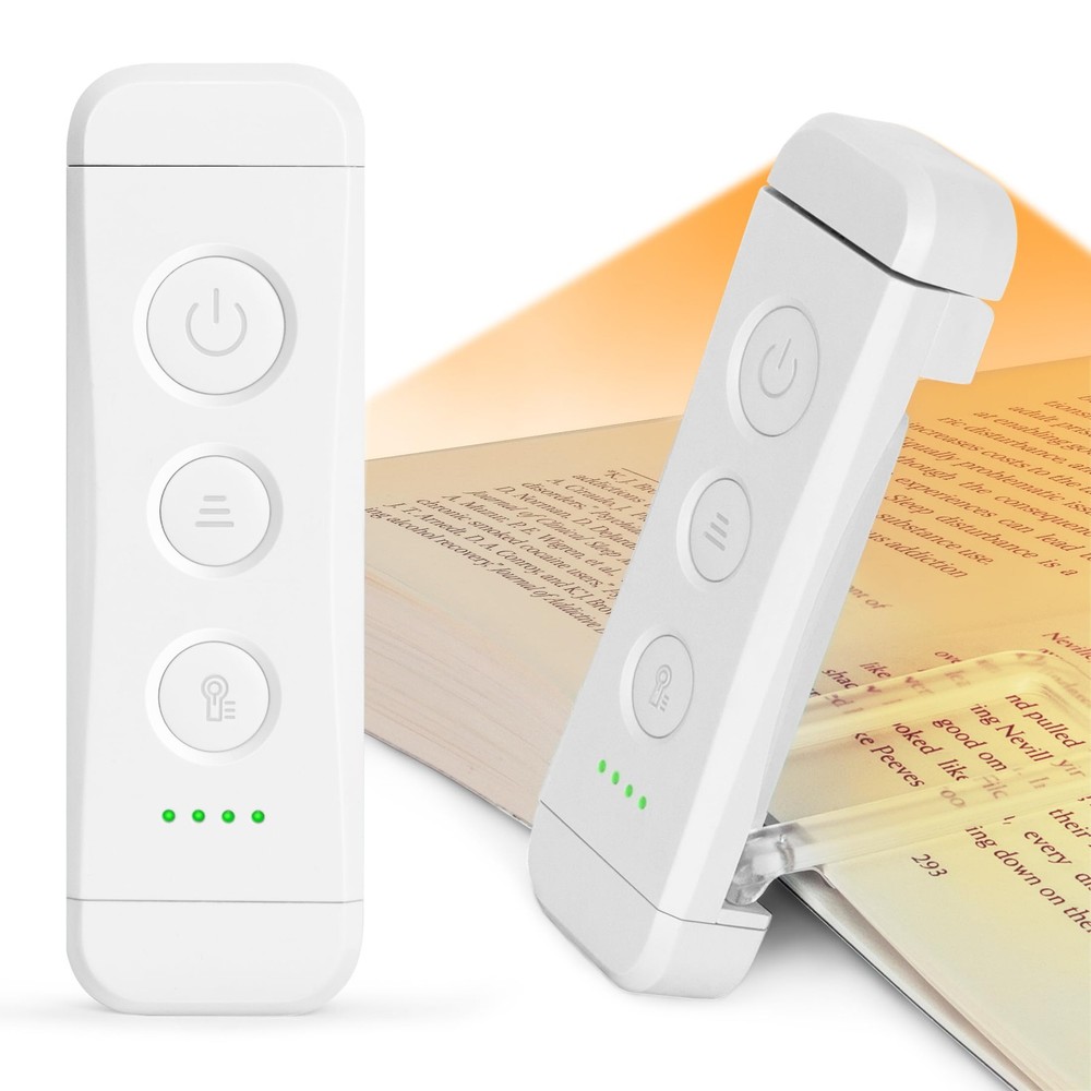 USB Rechargeable Book Light, Portable Clip-on LED Reading Light, Reading Ligh...