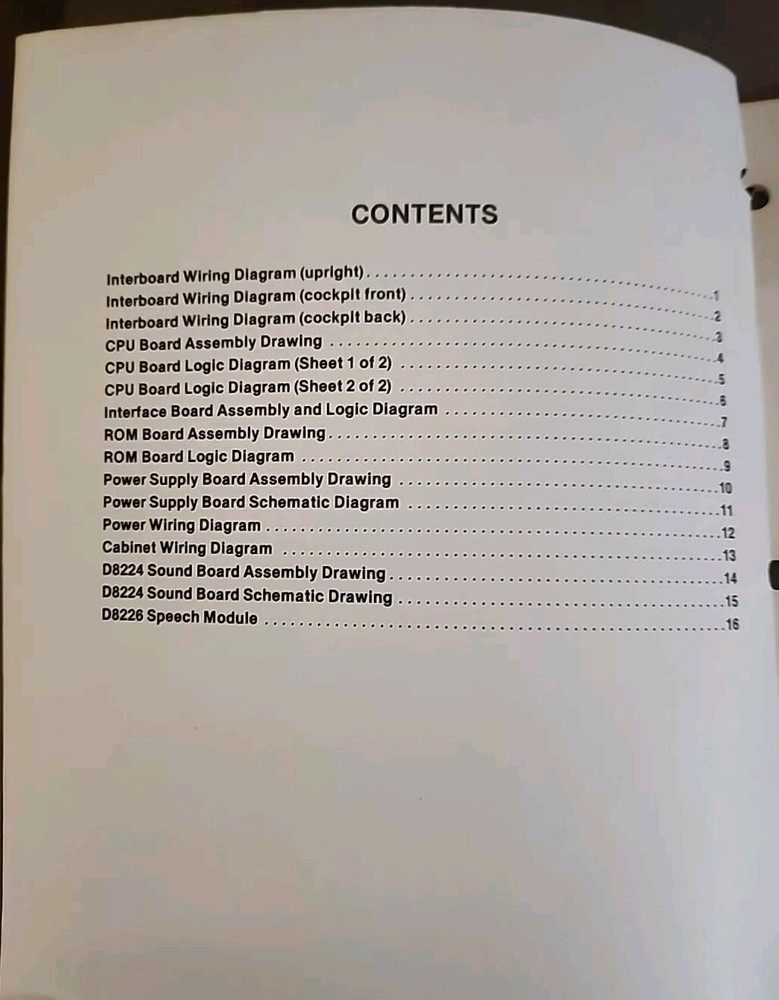 SINISTAR ARCADE GAME INSTRUCTION MANUAL & DRAWING SET WILLIAMS ORIGINAL 1983