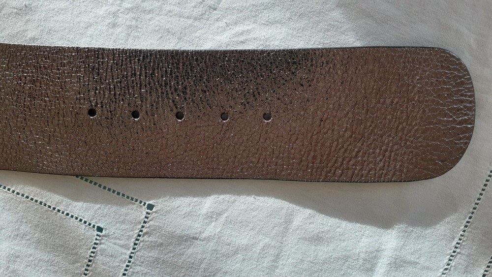 Leather conbipel belt
