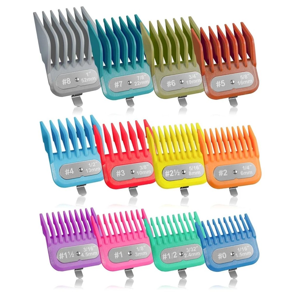 Clipper Guards Set Compatible with Andis Master, Oster Fast Feed, Andis AAC-1...