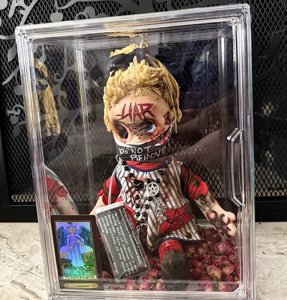 Haunted Ritual Doll Possessed Ghost Demon Toy Plush Pull String