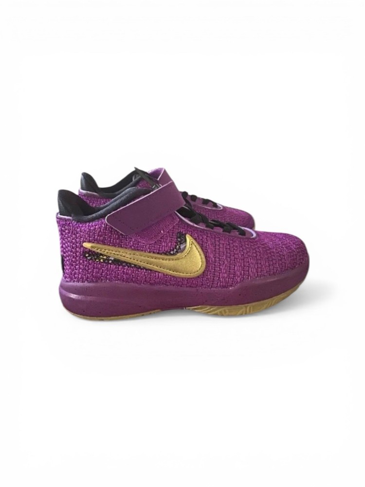 Nike LeBron 21 Field Purple Gold Kids