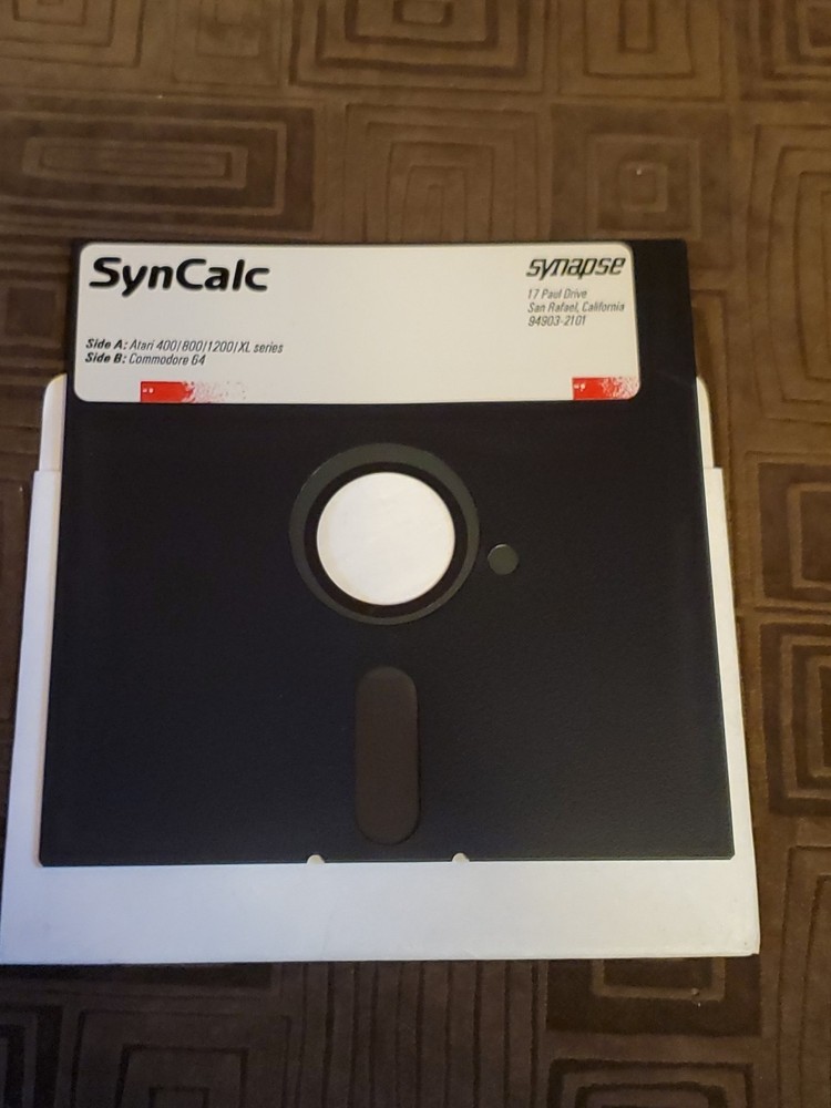 SYNCALC - Atari 400/800/C64 Computer Synapse Software Disk ONLY