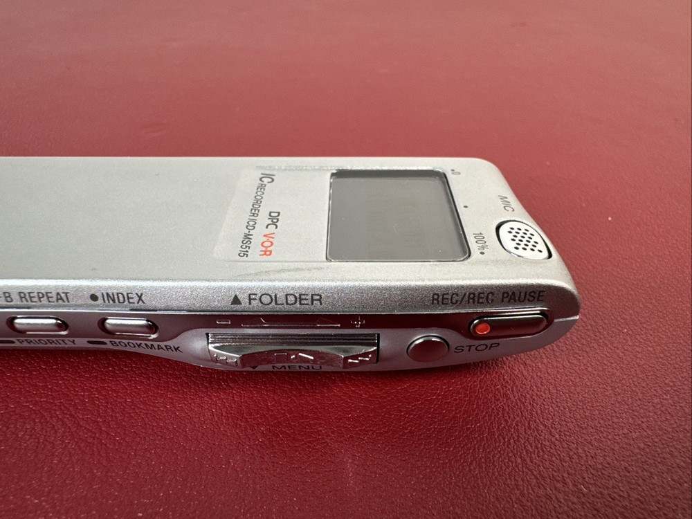 Sony ICD-MS515 Digital Voice Recorder w Memory Stick, Case, CD Rom, Manual ++