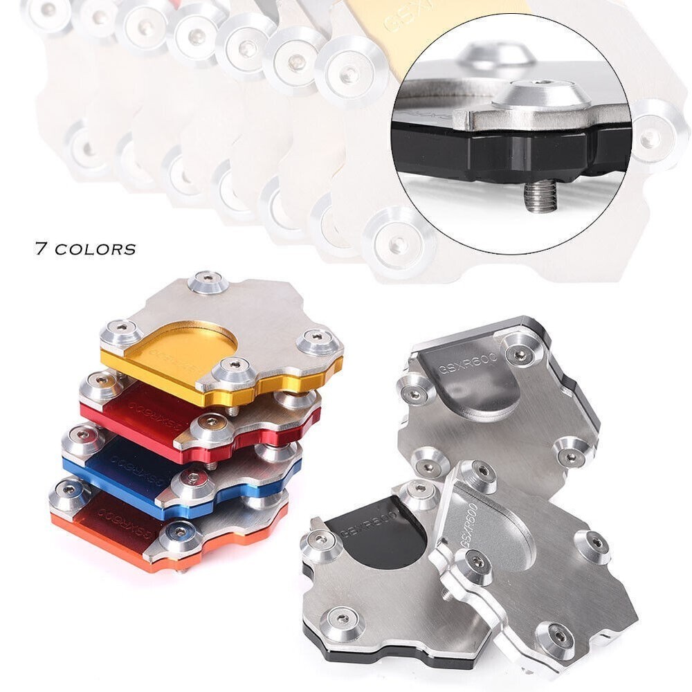 For Motorcycle CNC Motorcycle Side Stand Kickstand Plate Pad Universal