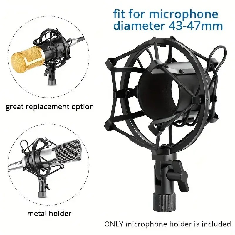 Plastic USB Capacitor Microphone Holder Stand Microphone Shock Mount