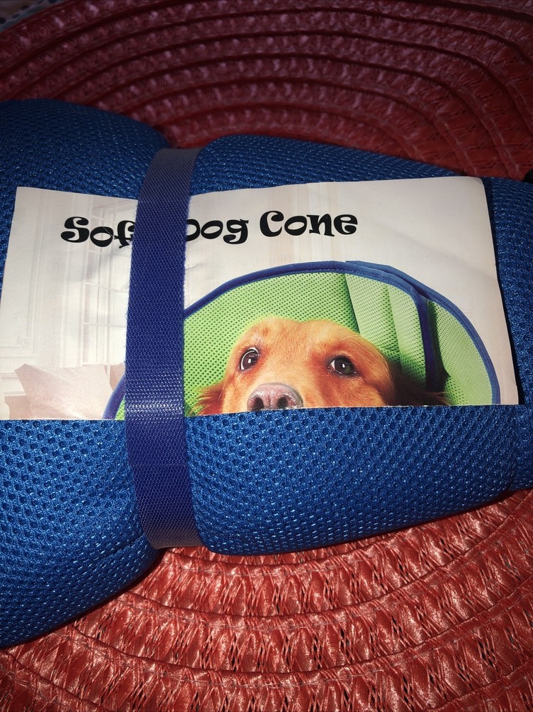 New Blue Soft Dog Cone Size 6