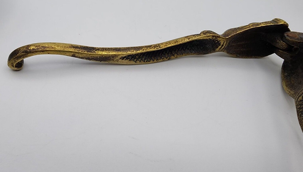 Brass Jester's Head Nutcracker 7" Long