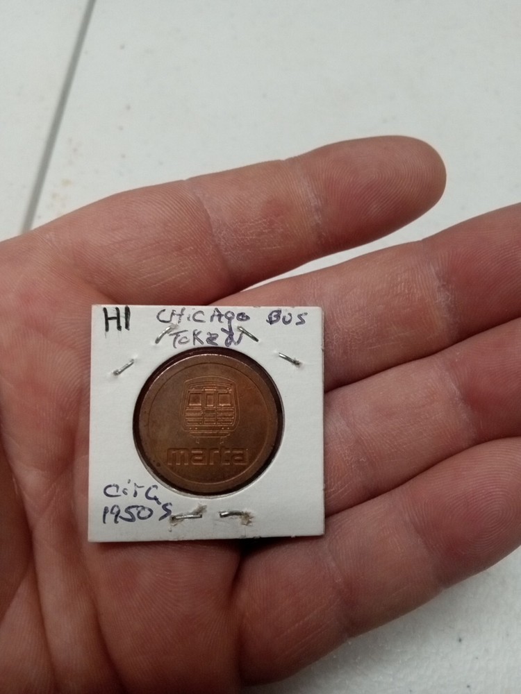 Chicago Bus 1950's Token