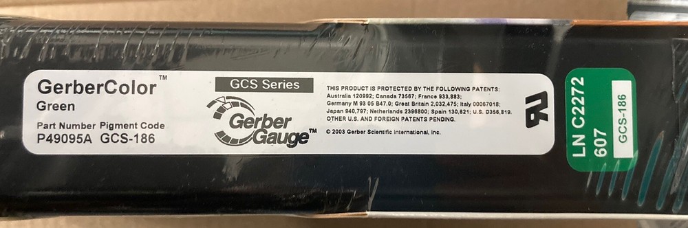 Green GCS-186 Gerbercolor Thermal Transfer Foils