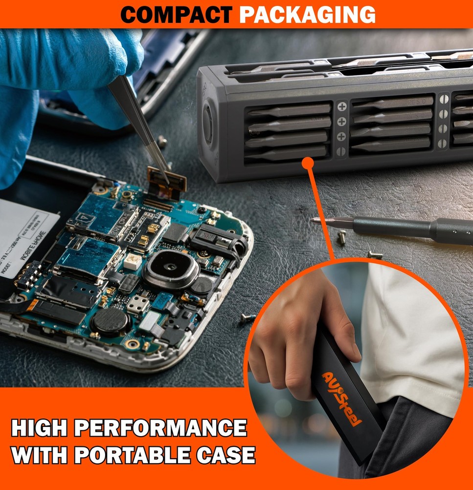 Precision Screwdriver Set 46-in-1, Magnetic Tool Kit for Electronics, DIY