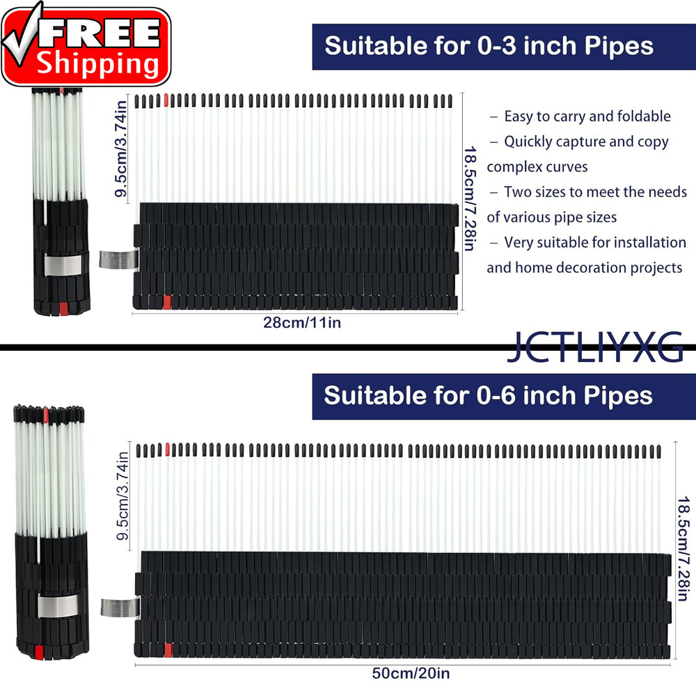Multi Surface Pipe Profiling Tool, Pipe Cutting Template Multi Functional Shape
