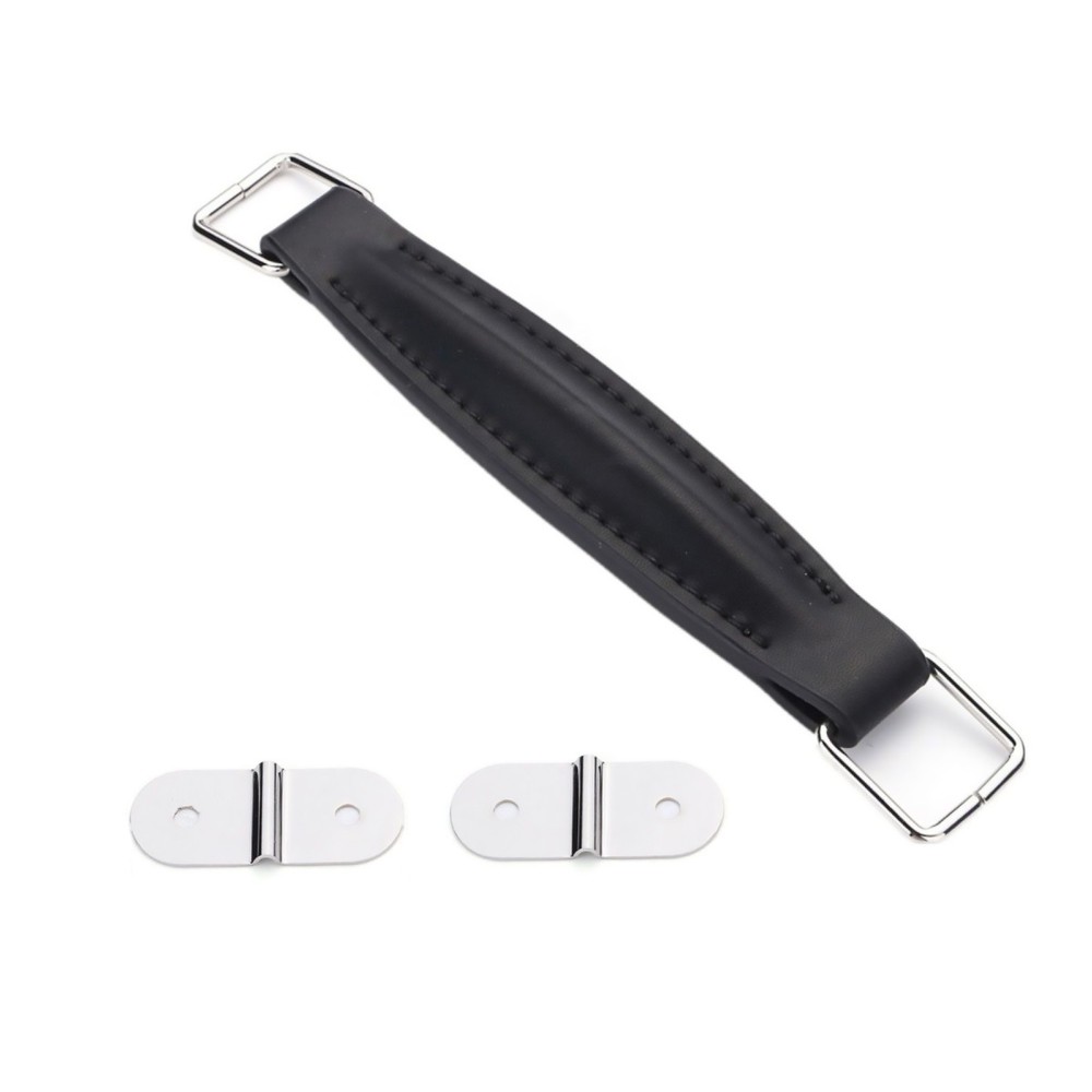 Guitar Leather Handle With Fitting For Marshall Amp AS50D AS100D Black