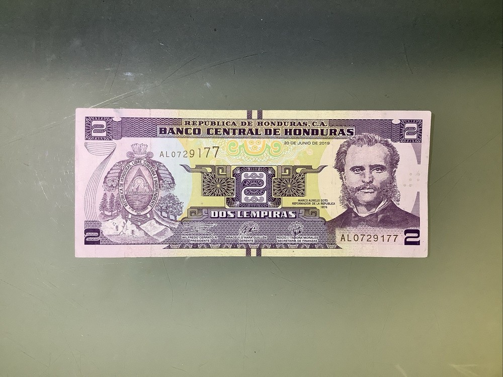 Honduras 2 Lempiras 2019 Circulated