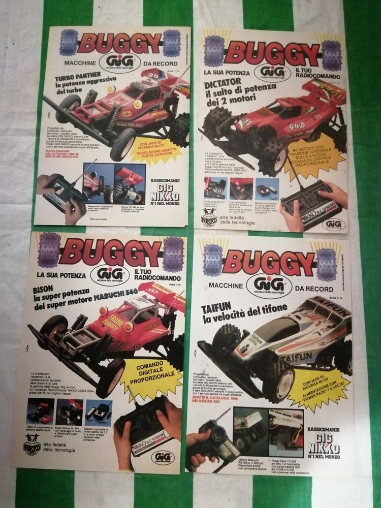 8 ORIGINAL ADVERTISEMENTS - ADVERTISING MODELS "NIKKO" GIG 80s/90s