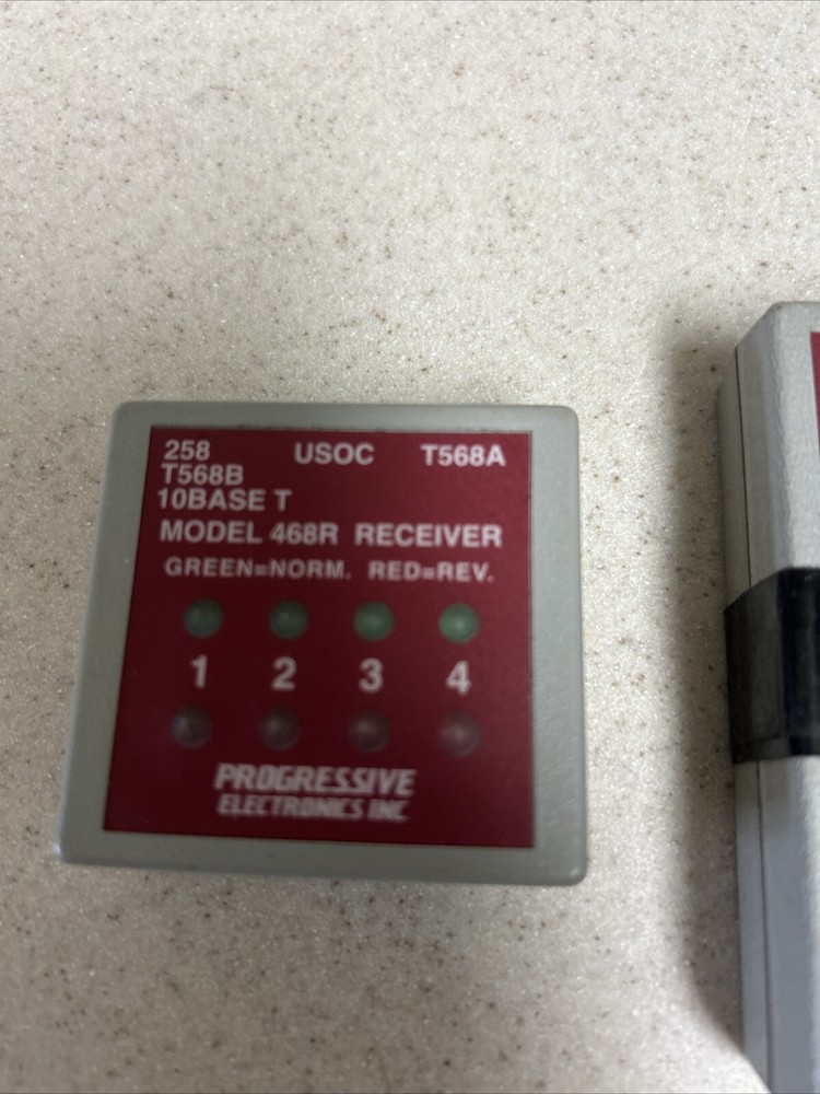 Progressive Model 468 Modular Cable Tester 468T Transmitter 468R Receiver Only