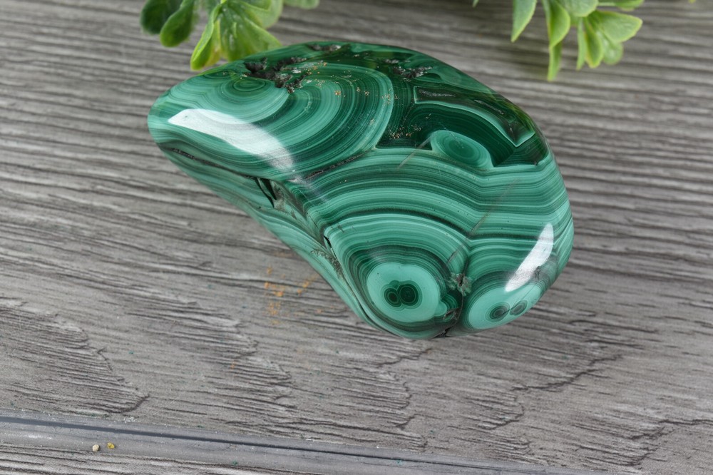 Polished Botryoidal Malachite from Congo 7.4 cm # 21897