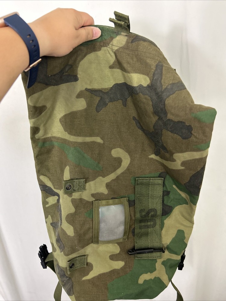 Camo Rucksack Backpack 18x12x8 Military Issue Camping Hunting Hook Loop Closure