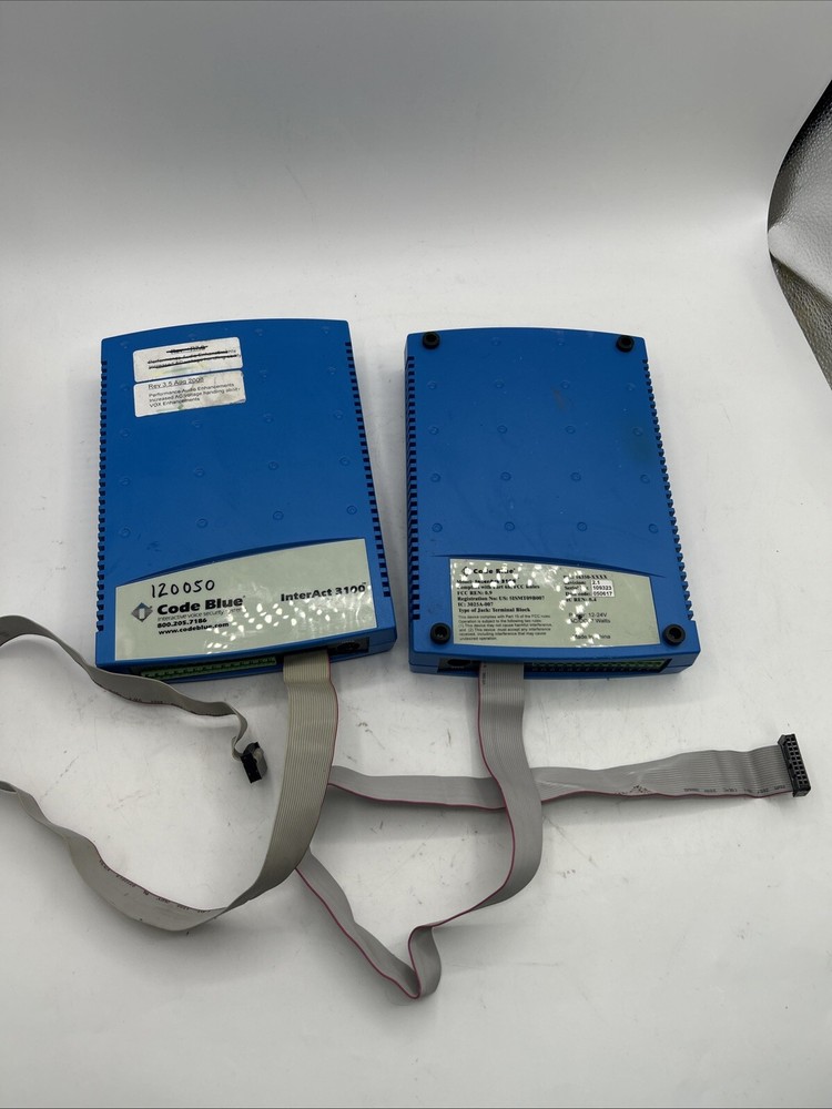 Lot Of 2 Code Blue InterAct 3100 Voice Intercom See Pics 30 Days Warranty