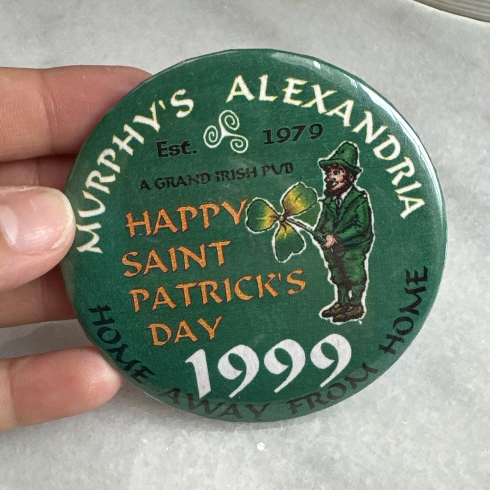 VTG 1999 Murphy's Alexandria  Pub St. Patricks Day  3” Bottom Pin