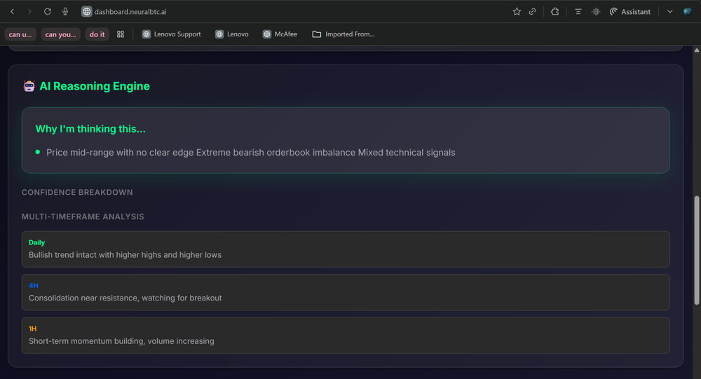 NeuralBTC Real-time Institutional-grade AI Advanced Market Intelligence Bot MT5