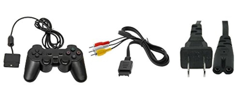 PS2 Parts Bundle Controller AV RCA Cable Power Adapter For PlayStation 2 PlaySta