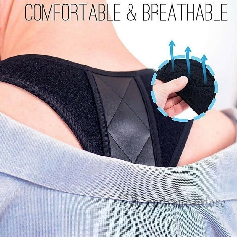 Back Brace Posture Corrector Women Men Shoulder Straightener Adjustable Support