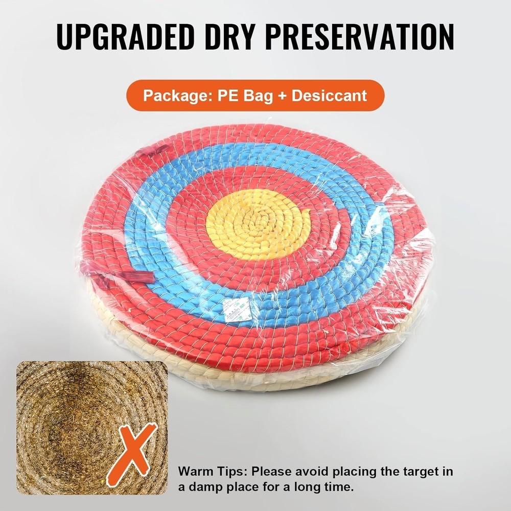 Straw Archery Targets, 3 Layers 20" Arrow Target for Backyard