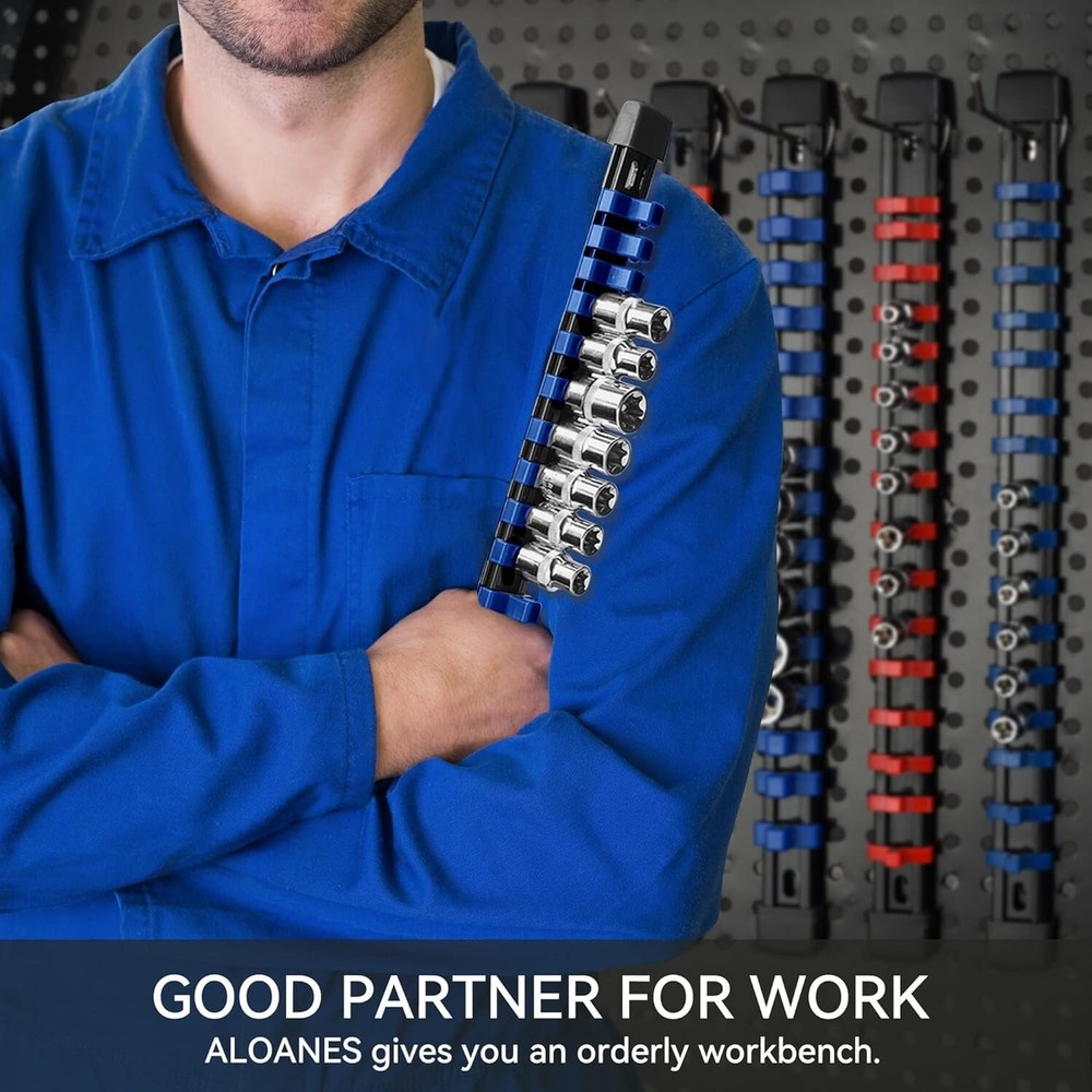 Space-Saving 30 PC Socket Organizer with Durable ABS Clips for Maximum Capacity