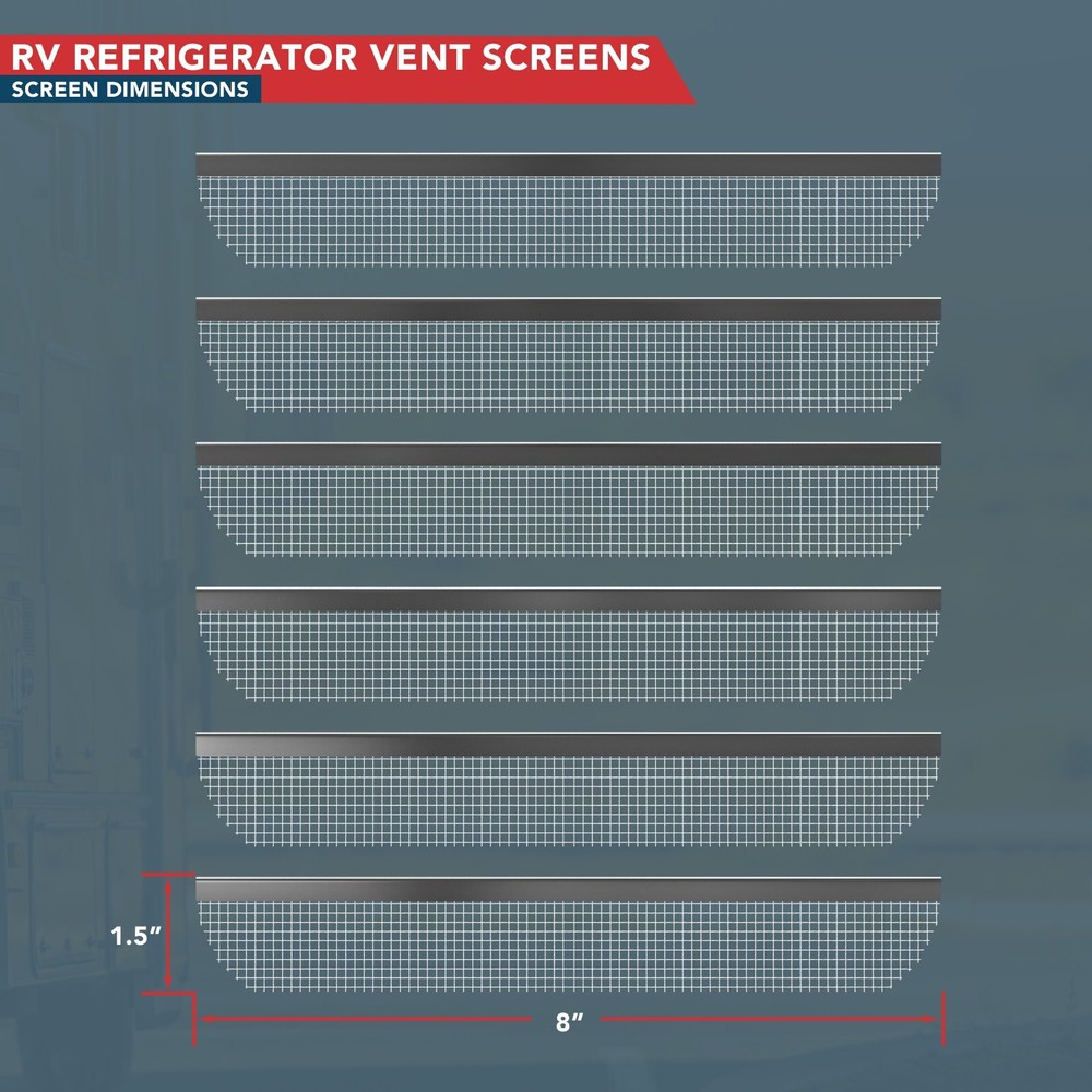 20" Compatible with Dometic Refrigerator Side Wall Vent 3109492.003 (Black)