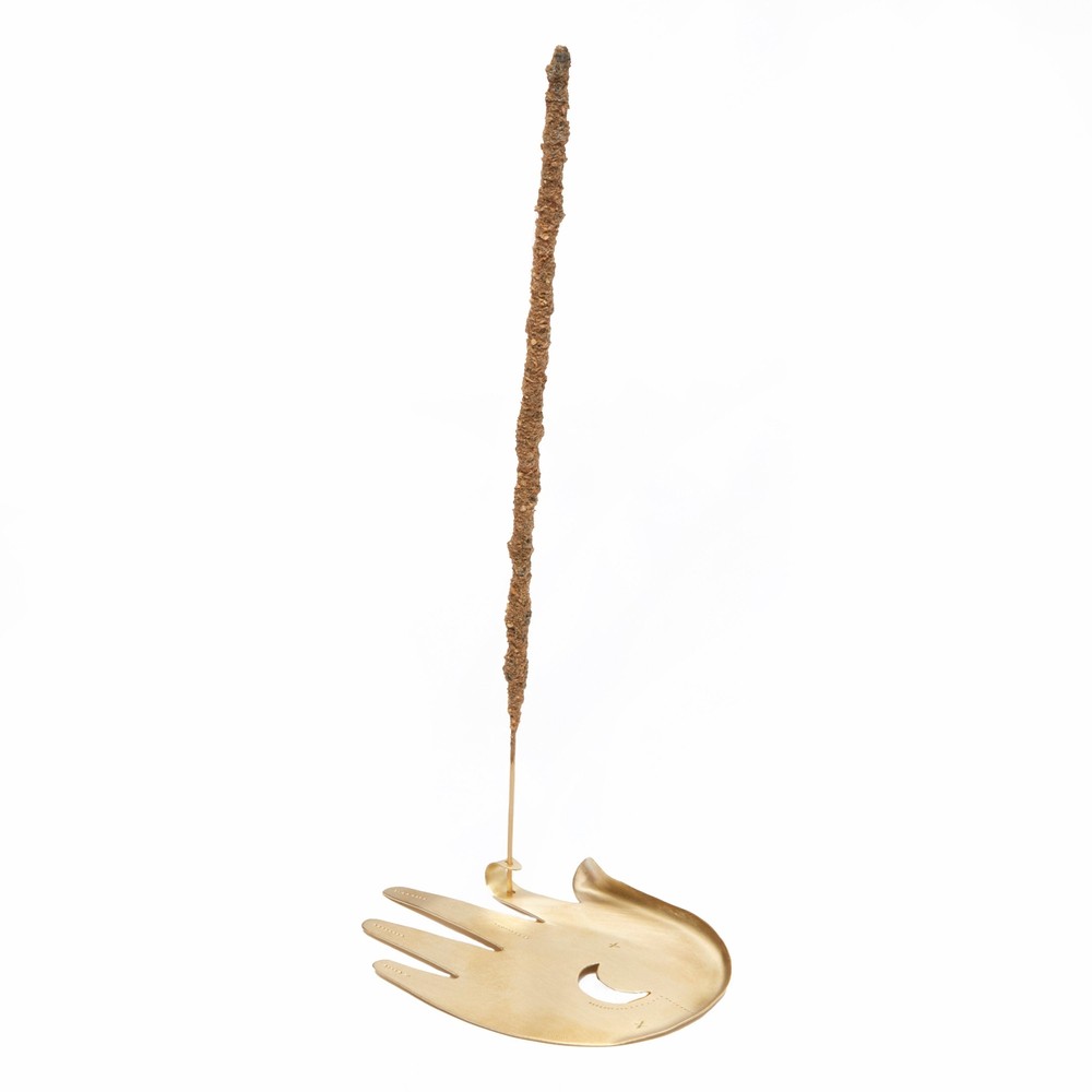 Hand Crescent Moon Incense Burner by New Moon Beginnings