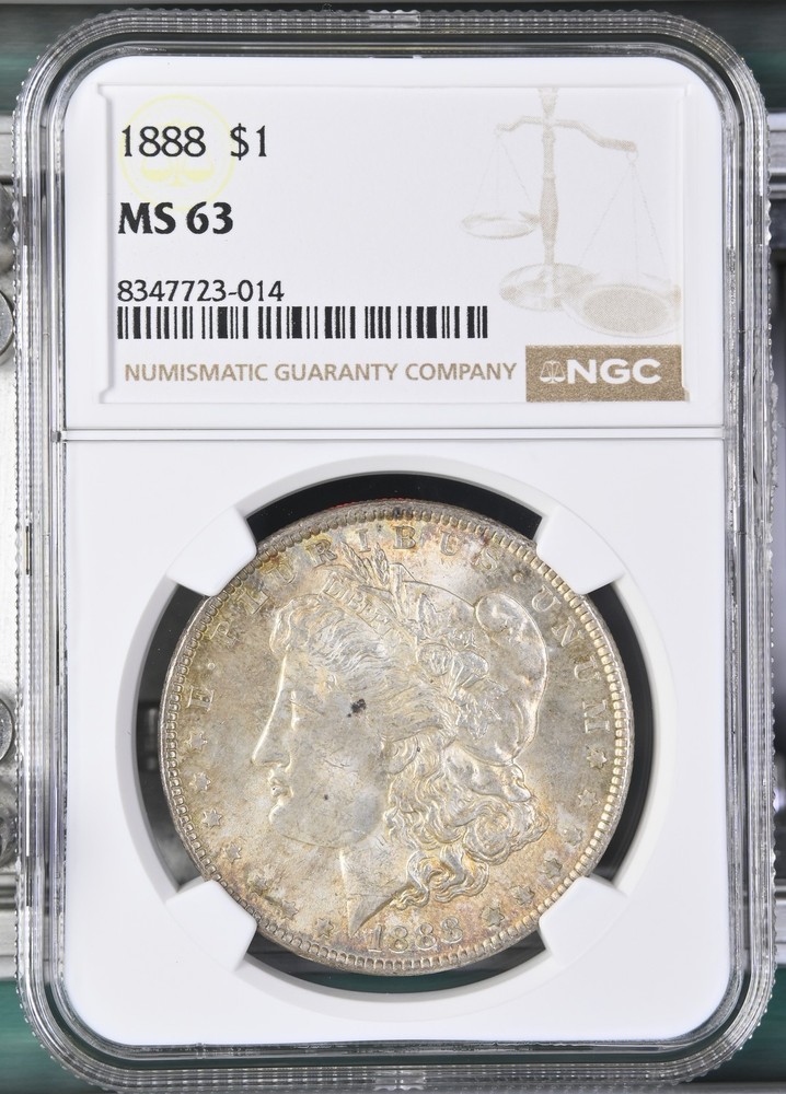 1888 Morgan Silver Dollar NGC MS-63